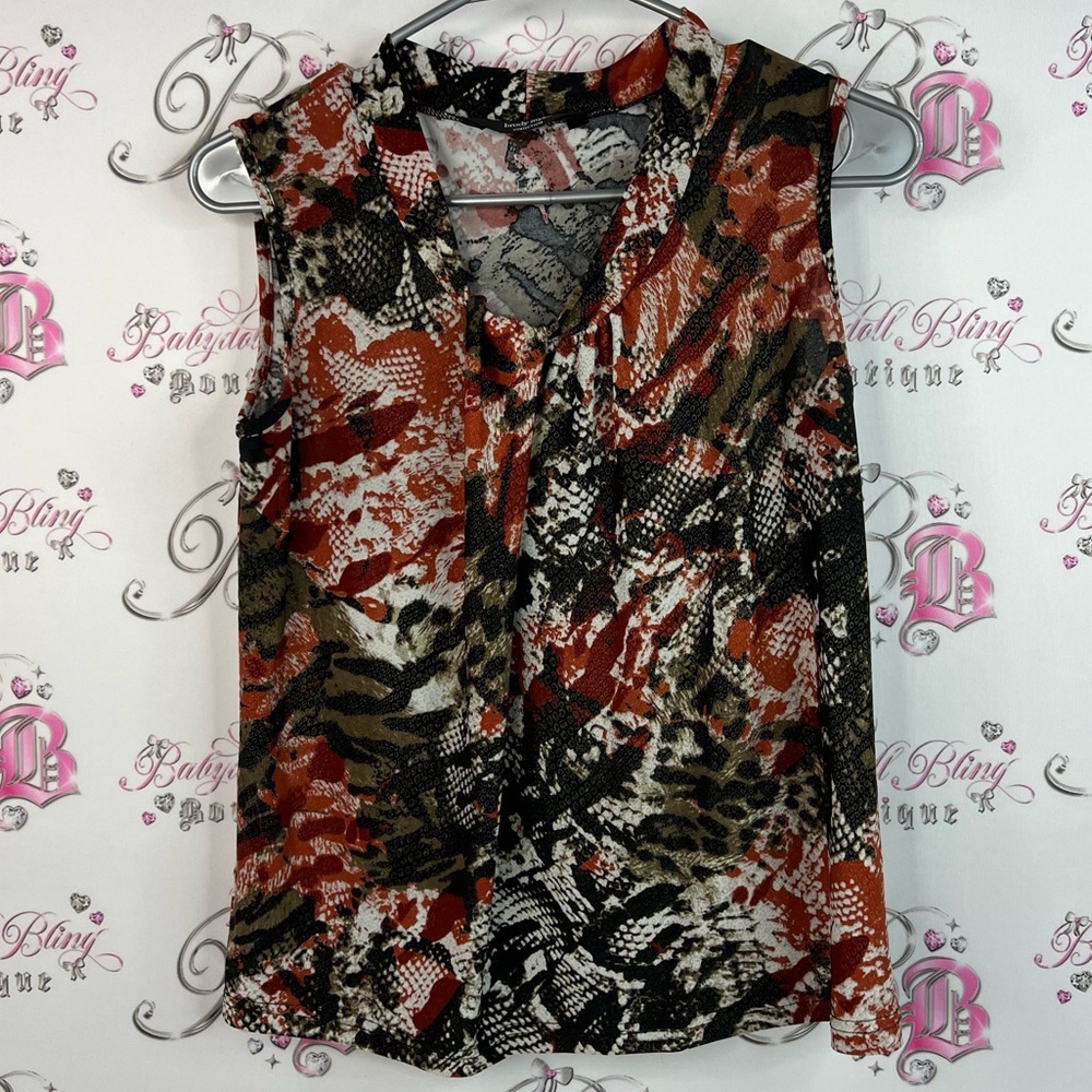 Brody Myles tank top swoop snakeprint Stylish Women's Sleeveless Top Multicolor